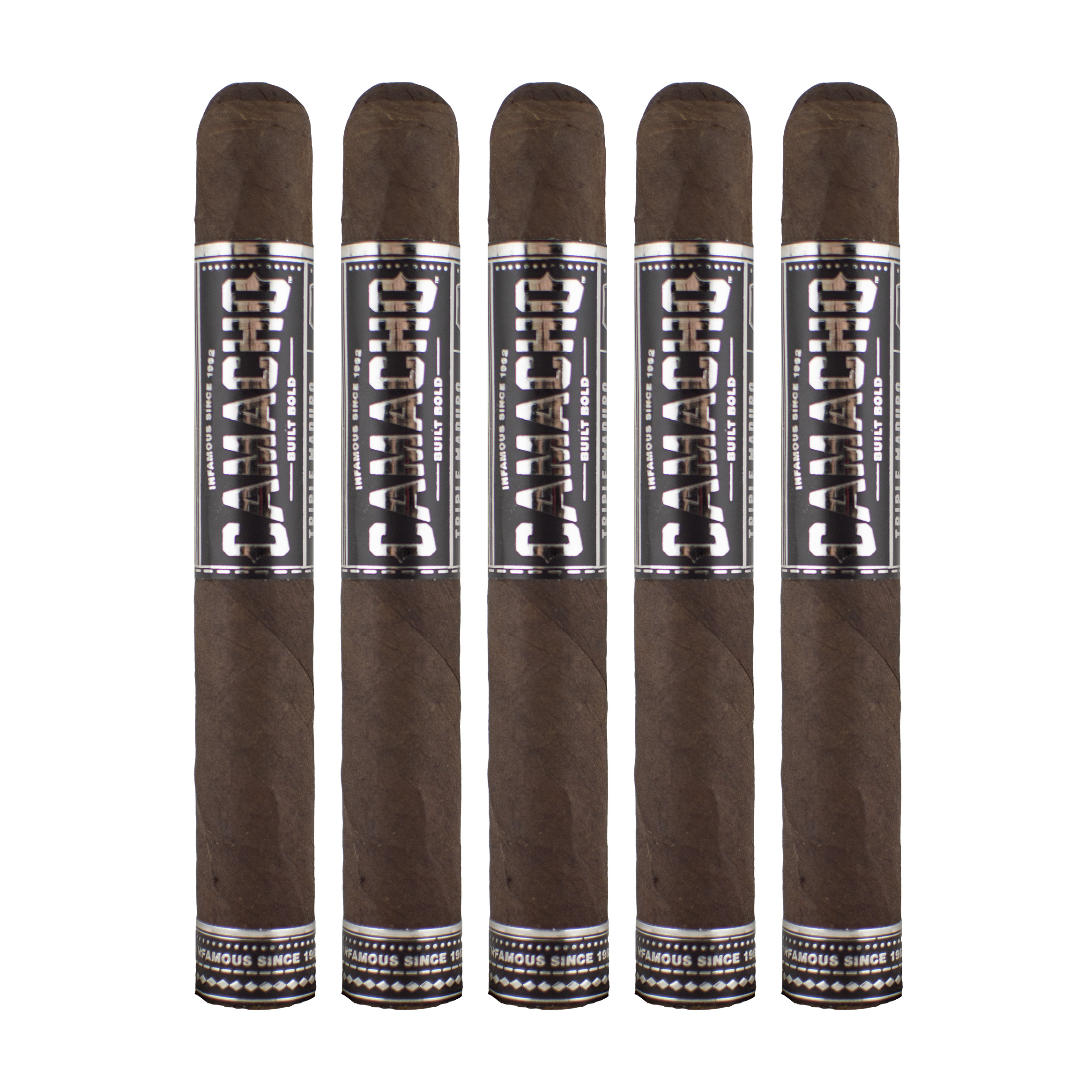 Camacho Triple Maduro Toro Cigar - 5 Pack